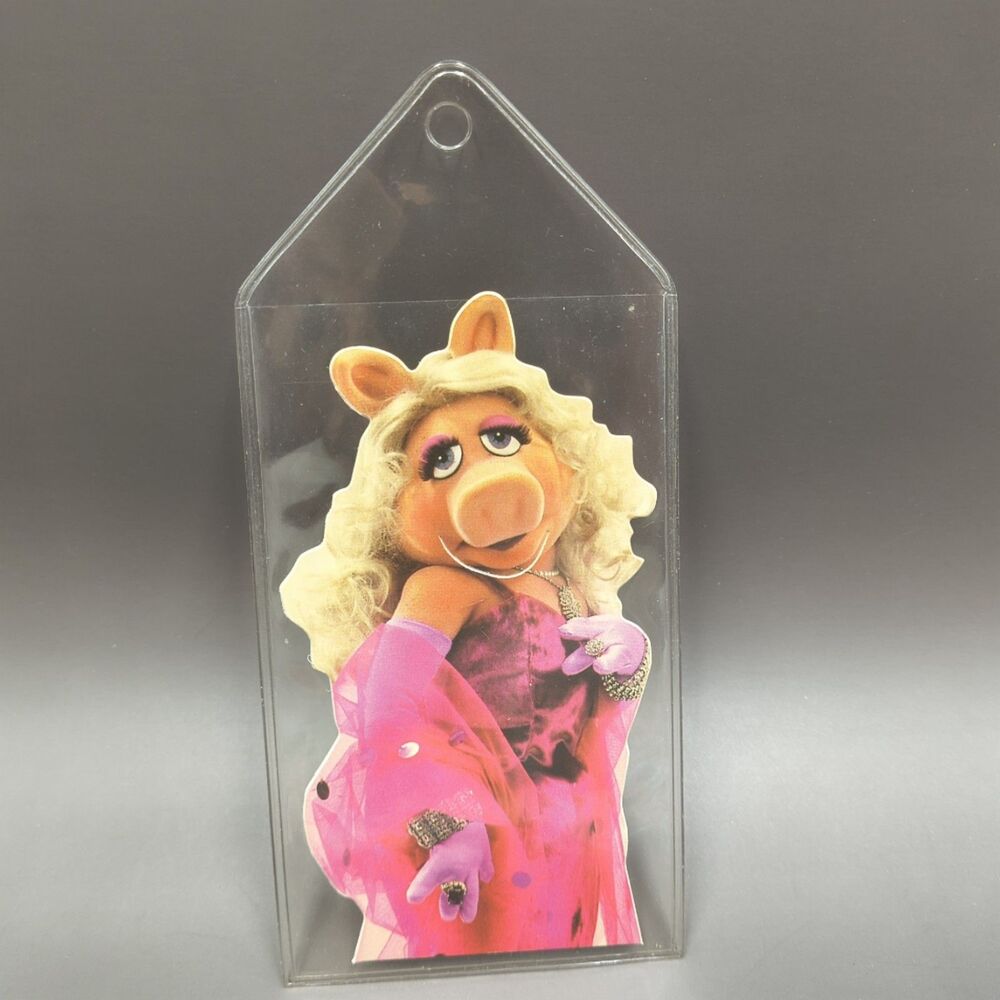 Vintage Paper House Productions Miss Piggy Muppets Die-Cut Clip-On Bookmark